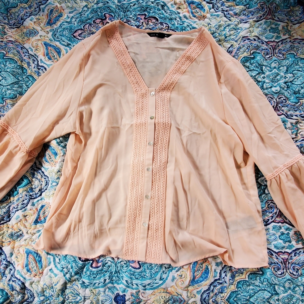 Zac & Rachel Bell Sleeve Blouse